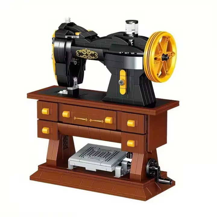 Bloques De Construcción De Máquina De Coser Retro 633PCS Juguete Creativo Para Niños Decoración De Escritorio DIY Regalos De Festivales - 1