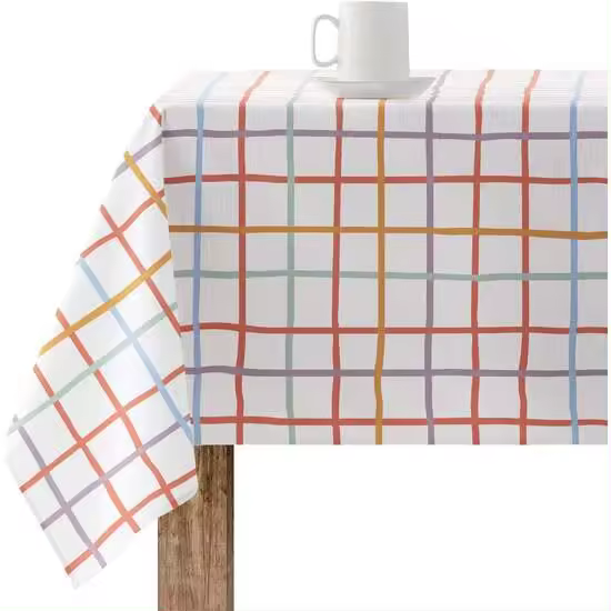 BL BELUM - Mantel Antimanchas Varios Tamaños - Mantel Tacto Extrasuave Color Multicolor - Mantel 100% Made in Spain Tejido 100% algodón orgánico - Mantel Modelo 220-4 - 1