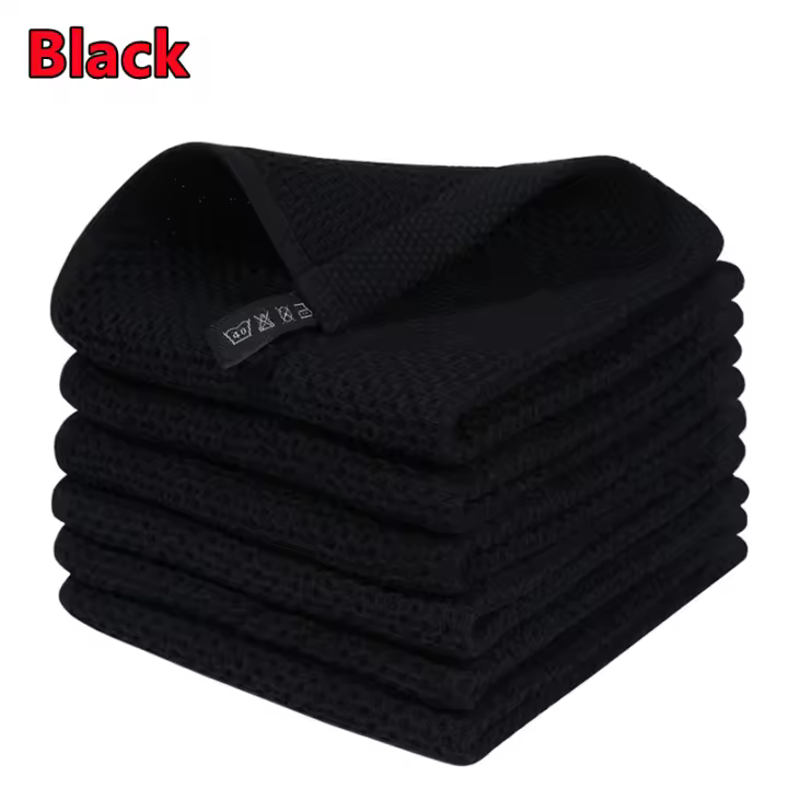 Paño de cocina de 6 piezas, toalla absorbente ultrasónica para limpieza del hogar, utensilios de cocina - 1
