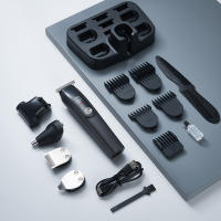Cortadora de Cabello Eléctrica with Cabeza de Hueso, Juego de Cuchilla de cuero para el hogar, Cuchilla de Cabello with Pantalla digital dedicada, Grabado (Gris Titanium), Type C, Carga convenient y enchufe - details 0