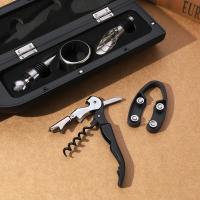 Juego De Vino Creativo 5-Piezas Con Abrebotellas Y Caja De Regalo Herramienta De Vino Material De Aleación De Aluminio Multifuncional Portátil Plegable - details 1