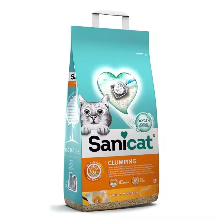 SANICAT ARENA DUO CLUMPING VAINILLA Y MANDARINA 3X8L - 1