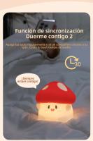 Lámpara De Noche LED Recargable USB En Forma De Setas Decoración De Mesa Para Habitación Jardín Regalo De Cumpleaños Para Niños Iluminación Animal Calabaza Lámpara De Noche Para Bebé - details 2