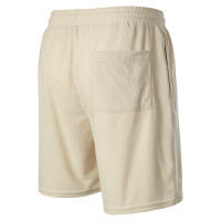 Nuevos Pantalones Cortos De Corduroy Para Hombre Verano Color Sólido Con Cordones Estilo Casual Cierre De Cordón Talla Media - details 14