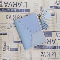 Cartera con cremallera para mujer, bolso pequeño con botón de metal a presión, cartera de cuero para mujer con monedero, carteras plegables multifunción para mujer, cartera con tarjetero-Black Friday-regalo de Navidad - details 2