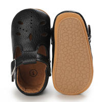 Zapatos Para Bebé Recién Nacidos Niñas Clásicos Corazón De Goma Antideslizante PU Vestido Primera Caminadora Zapatos De Cuna - details 14