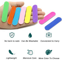 100 Pcs Archos De Uñas De Madera Doble Lado Mini Archos De Uñas Desechables Colores Sandpaper De Papel De Hierro Herramientas De Pulido Y Polvo Para Manicura - details 3