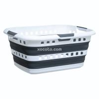 XOCOTŌ® Cesto de la ropa sucia Plegable 6/21/40/45L Flexy - Cesto para la colada Retráctil con Asas y Fácil Transporte, Perfecto para Espacios Reducidos - XOCOTO · Tu Hogar, Cleverly Simple - details 2