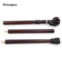 Bastón De Madera Creativo Con Diseño De Calavera De Diablos Negro Para Moda Y Cosplay Decorativo 93cm Con Punta De Goma Para Senderismo - details 12