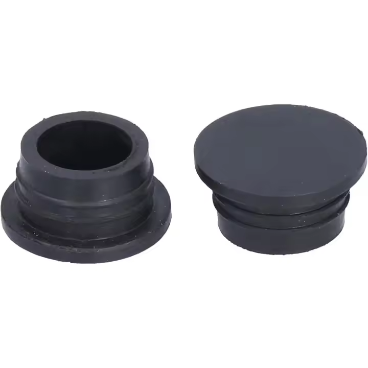 Paquete de 2 tapones de goma para escaleras mecánicas de piscina, accesorios de escaleras mecánicas subacuáticas, accesorios de repuesto universales para escaleras de piscina, negro - 1