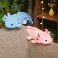 Muñeco De Peluche De Salamandra De 45cm Simulación De Dinosaurio Ambystoma Muñeco De Peluche Kawaii Axolotl Regalo Para Niños - details 7