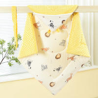 Manta Bebé De Terciopelo Para Recién Nacido 96x96cm Algodón Grueso Para Invierno Dibujos Animados Unisex Rojo/Amarillo/Morado Suministros De Bebé En El Salón De Partos - details 4