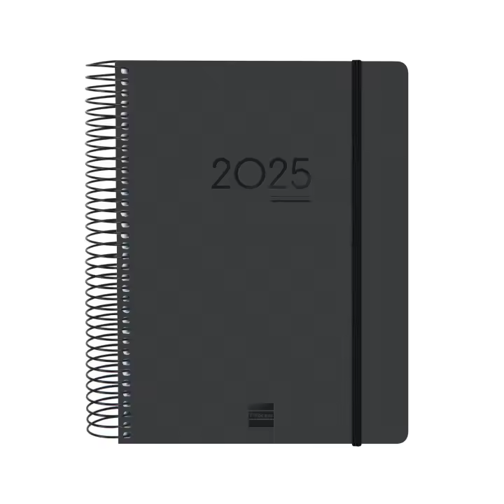 Finocam - Agenda Ikon 16 Meses 2024 2025 Negro Septiembre 2024 - Diciembre 2025 (16 meses) Internacional - 1