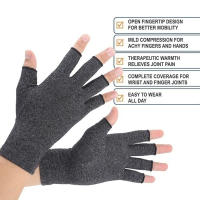 Guantes De Compresión Para Mano Sin Dedos Alivio Del Dolor Y Confort Unisex Material De Algodón Y Spandex Para Adultos - details 4