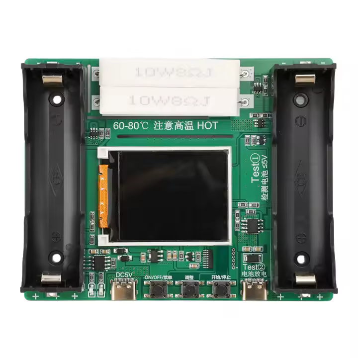 Testero De Batería Digital LCD 2CH 4CH Aideepen Capacidad De MAh MWh Detector De Energía Para Baterías De Litio Tipo-C Compatible Con Baterías 18650 - 1