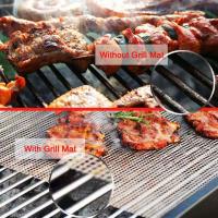 3Pcs Suela De Barbacoa Antiadherente Perforada Para Horno Herramienta De Asado Al Aire Libre Reutilizable Y Resistente Al Calor - details 3