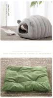 Cama De Gato Y Perro Caliente Y Cómoda Nest De Otoño E Invierno Decoración Para El Hogar Semi-Abierta Alta Belleza Nido De Mascota - details 8