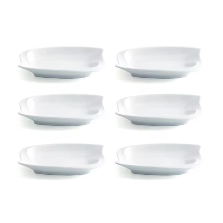 Set 6 Tapa Montadito Porcelana 15.5x10cm Quid Gastro Fun - 1