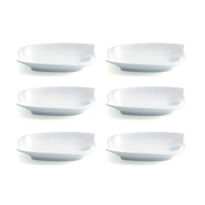 Set 6 Tapa Montadito Porcelana 15.5x10cm Quid Gastro Fun - 1