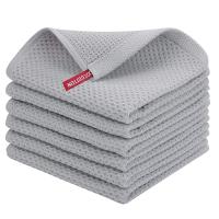 Toallas De Cocina De Algodón 100% Tejidas a La Moda Del Encaje Ultra Suaves Absorbentes Y Secado Rápido Tamaño 12x12 Pulgadas Pack De 6 - details 7