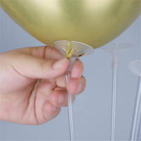 Set De 7 Tubos Soporte Para Globos Metálicos Para Decoración De Fiesta De Cumpleaños Boda Baño De Muy Lindo Navidad Accesorios - details 5