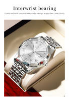 Reloj De Cuarzo De Lujo OLEVS Para Parejas Reloj Elegante De Hombre Y Mujer Calidad Superior Con Dial Luminoso Resistente Al Agua Regalo Ideal Para Novios - details 8