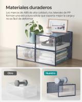 Cajas de Zapatos de Plástico Plegables y Apilables - Juego de 12 Organizadores para Zapatillas hasta Talla 44, Transparente, Azul, Blanco o Verde - details 4