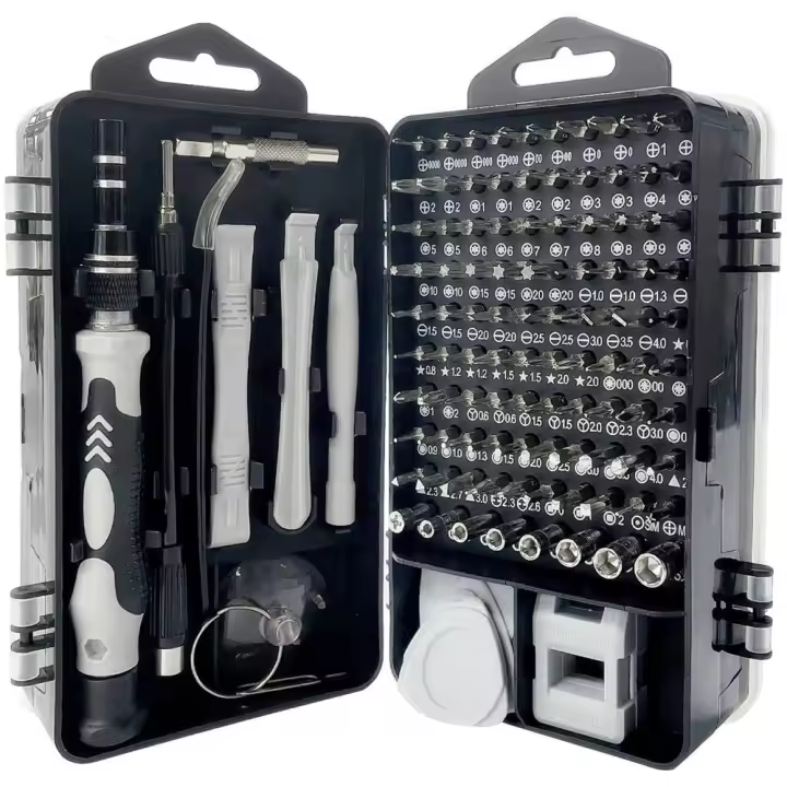 Juego De Destornilladores Magnéticos 115 En 1 Precisión Para Reparación De Electrónica Caja De Herramientas Domésticas Generales Mantenimiento Manual Accesorios - 1