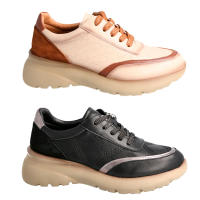 Zapato Casual Sport Piel Mujer Khloe Marín 463 Beige Negro 106030106031  MARCAS MUJER Zapatos Zapatos de sport kHLOE MARÍN - details 1