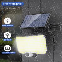 Luces Solares Para Exterior Con Reflector Y 3 Modos De Iluminación Sensor De Movimiento IP65 Impermeables Para Jardín Patio Luz De Pared Moderna LED Autónoma Incluida - details 5