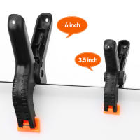 Abrazaderas De Resorte Profesionales De Plástico 3.5/6 Pulgadas Para Manualidades Y Fotografía Soporte De Fondo De Madera Herramienta De Medición Para Trabajos Con Madera - details 1