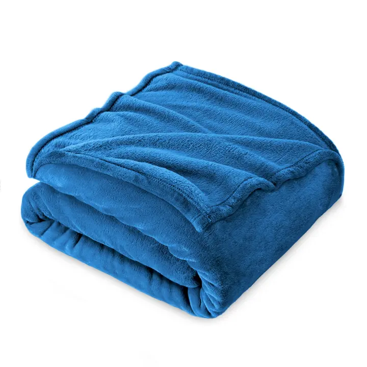 Manta Lisa sofá Cama nordico Lavado mecánico Ligera supercálida tacto suave - 1