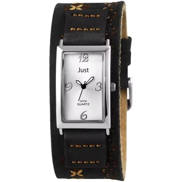 Reloj Just® Analógico Mujer com Bracelete em Pele Genuína 10067-005 - 1