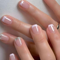 Uñas Postizas Francesas Cortas 24 PCs Con 1 Jelly Y 1 Archivo De Uñas Material ABS Estilo Diverso Sin Químicos De Alta Importancia - details 26