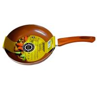 Sartén de Cobre Anti-Adherente Con Cobertura de Cerámica Premium por Dentro y Por Fuera. Compatible con Inducción, Cerámica de Gas y Placas Eléctricas. - details 0