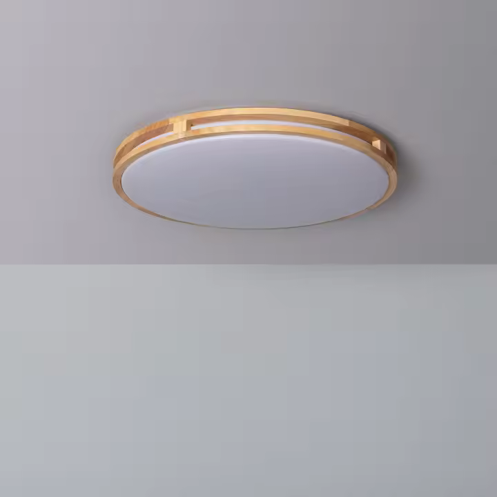 Ledkia Plafón LED 20W Circular Madera Ø405 mm CCT Seleccionable Donati - 1