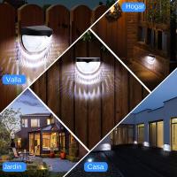 Luces Solares LED Para Valla Exterior Impermeables Luz De Pared Para Jardín Camino Y Terraza Decorativas Material ABS Fuente De Energía Solar - details 7