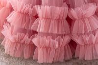 Vestido De Princesa Para Niñas Sin Mangas Vestido De Boda De Malla Con Mariposa Tridimensional Vestido De Cumpleaños De Fiesta De Noche Para Bebés De 1-5 Años - details 8