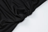 Vestido Maxi Bodycon Dulzura Con Cuello En 'O' Manga Corta Y Abertura En El Lado Elegante Y Ajustado Para Mujer Streetwear Otoño Invierno - details 2