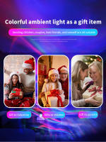 Proyector De Aurora LED Galaxia Estrellada Lámpara Luz De Noche Decoración Para Habitación Dormitorio Regalo Forma De Estrella Material ABS - details 9