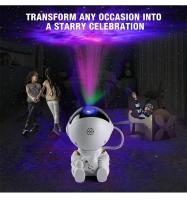 Proyector De Estrellas Y Astronauta Galaxy Luz Nocturna LED Decoración Para Dormitorio Regalo Para Niños Forma Cartoon - details 7