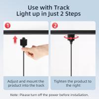 Lámpara De Techo Pendente LED En Trax 10W/15W Luz De Punto Para Cocina Sala De Estar Dormitorio Vínculo De Alambre Iluminación Colgante Moderna 110V 220V - details 4