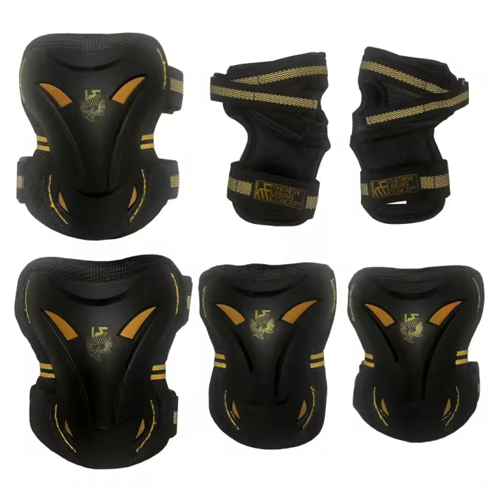 Pack Protecciones Patinaje Krf Urban Angel Black Gold - 1