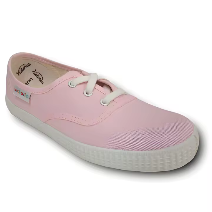 Victoria Zapatilla Lona Sneakers 06613 ROSA calzado niños Summer ROYALE CORDONETS - 1