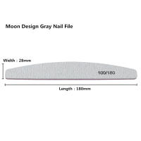 10Pcs Bloques De Lijado Para Uñas 100/180 Y Pulido Para Uñas De Gel UV Herramientas De Manicura Y Pedicura Cuidado De Uñas Grey Boat - details 7