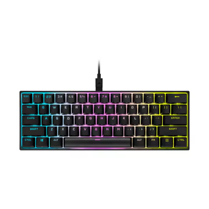 Corsair K65 RGB MINI teclado USB QWERTY Inglés, Español Negro - 1