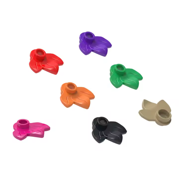 Bloques De Construcción Compatible Con Legos Wange 438Pcs Hoja De Planta 3 Hojas 1x1 Redonda Accesorios De Color Para Niños Juguetes DIY - 1
