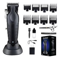 Cortapelos eléctrico Kemei KM-2296 con base Cortapelos eléctrico Cortapelos con USB Cortapelos para peluquería - details 1