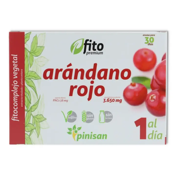 Pinisan Fito Premium arándano rojo 30 cápsulas - 1