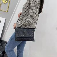 Bolso Cruzado De Cuero PU Negro Vintage Con Hebilla Y Estilo De Calavera Para Mujer Bolso De Hombro Moda Diseñador Bolsos - details 1